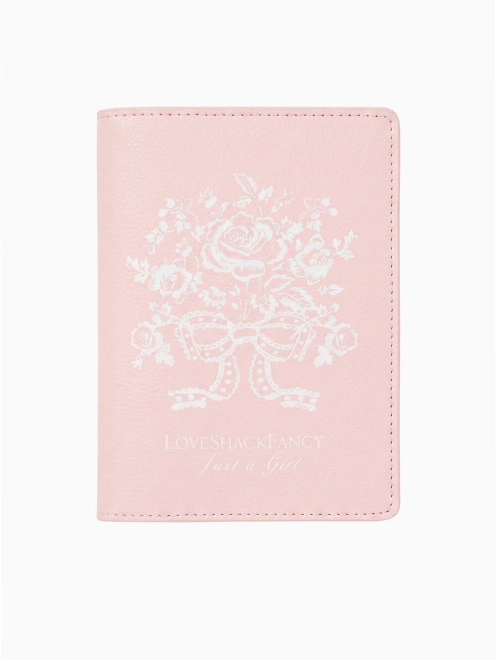 LoveShackFancy Just A Girl Passport Cover Organizer Case